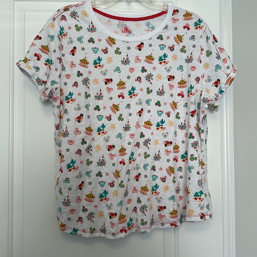 Disney Fantasyland Holiday Christmas Tee Shirt - 1x